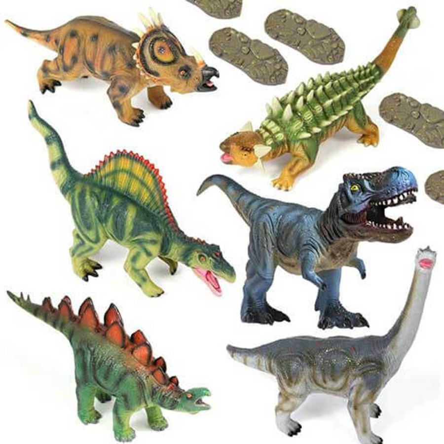 Jumbo Animals Talking Turtle | 6 Jumbo Dinosaur Toys Plus Footprints