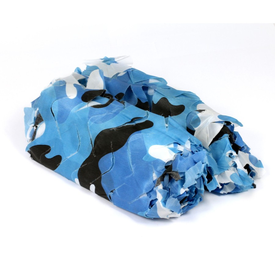 Loose Parts Talking Turtle | Blue Camouflage Den Netting Fabric