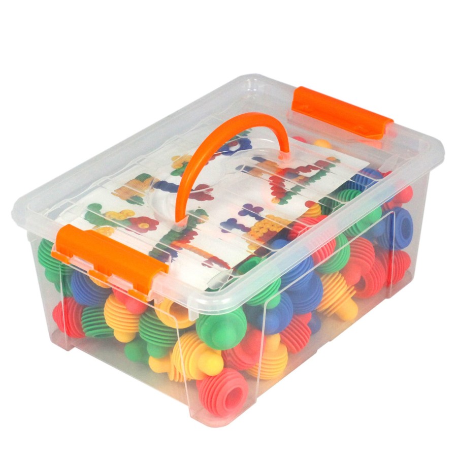 Construction Talking Turtle | 120Pc Soft Rounded Construction Set