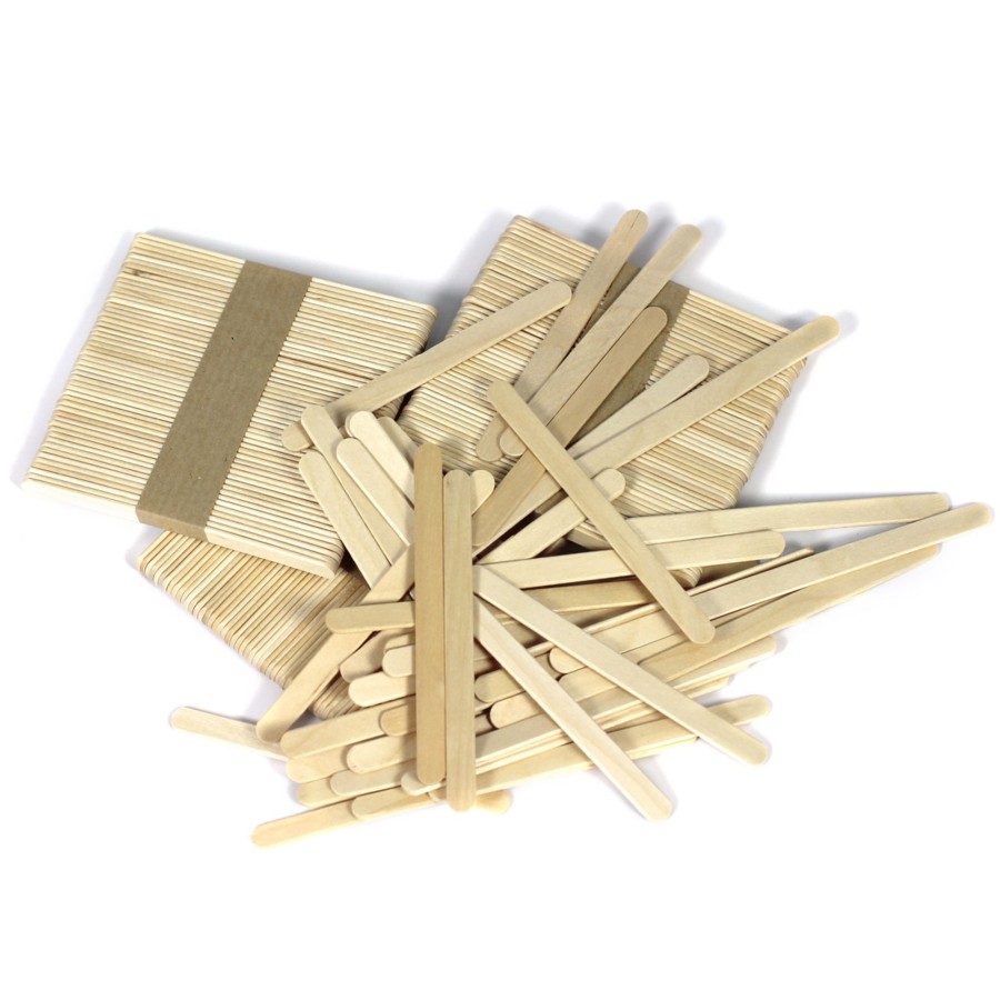 Loose Parts Talking Turtle | Wooden Craft Stick Bundle - 300Pcs