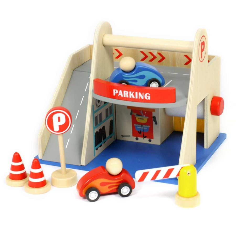 Small World Talking Turtle | Small World Wooden Garage Playset - Eco-Friendly Toy For Endless Imaginative Play