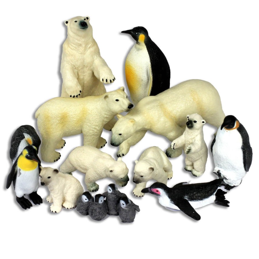 Jumbo Animals Talking Turtle | Jumbo Small World Arctic Animal Toys Adventure Set - 13Pc