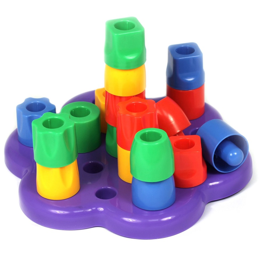 Construction Talking Turtle | 19Pc Stacking Pegs Construction Set