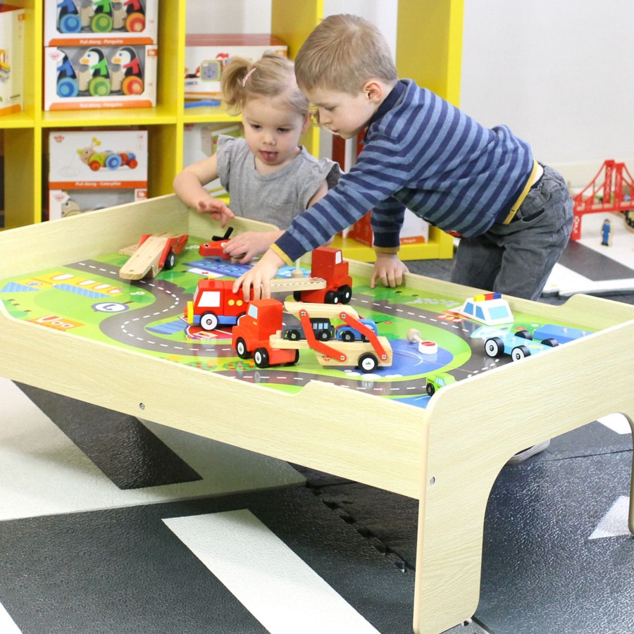 Play Mats Talking Turtle | Childrens' Wooden Play Table With Reversible Top. Slight Defect On Play Board (See Pic)