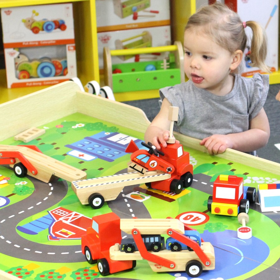 Play Mats Talking Turtle | Childrens' Wooden Play Table With Reversible Top. Slight Defect On Play Board (See Pic)