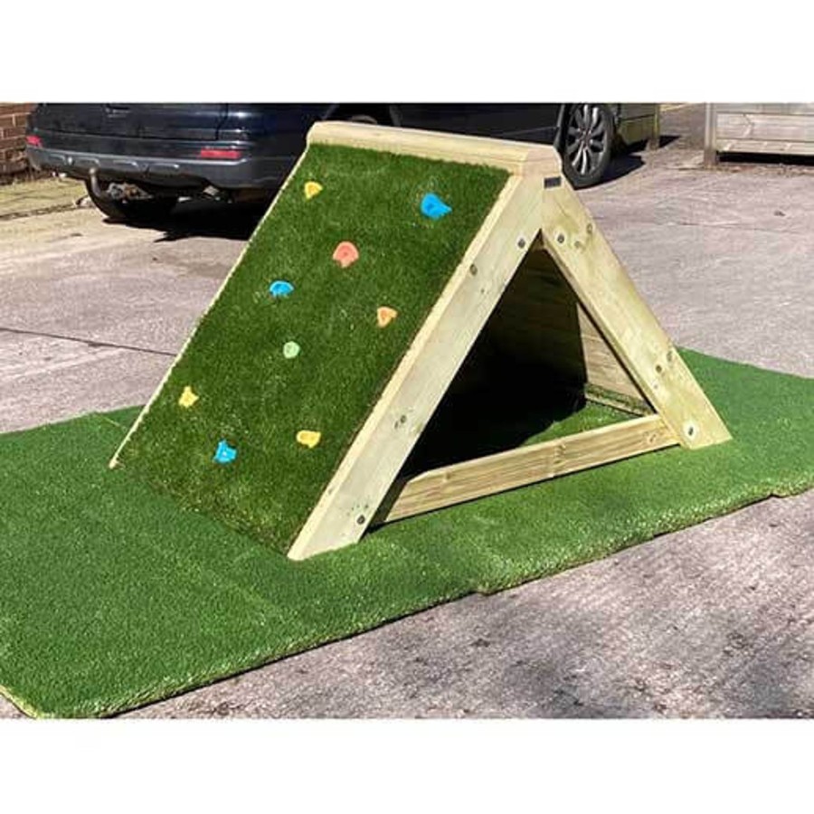 Outdoors Talking Turtle | Outdoor Mini 'A' Frame Wooden Climbing Triangle For Active Play