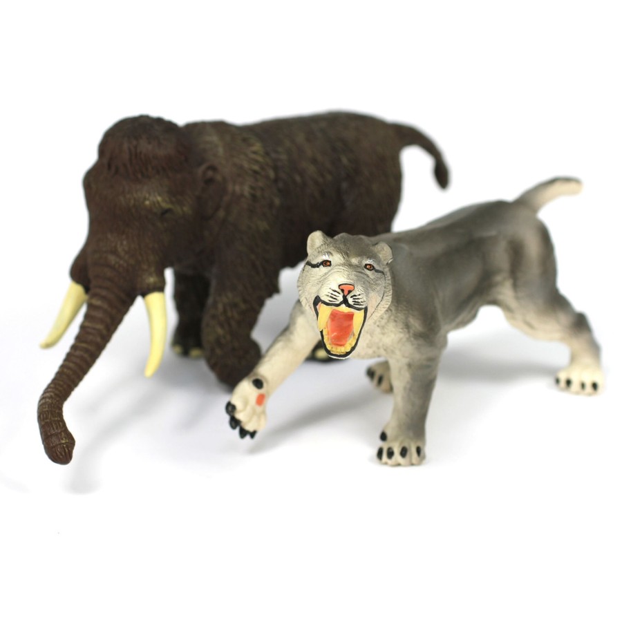 Jumbo Animals Talking Turtle | Wild Sabre-Toothed Tiger & Woolly Mammoth Toys