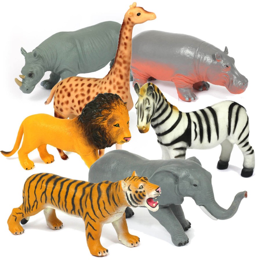 Jumbo Animals Talking Turtle | 7-Piece Large Safari Animal Toys For Wild Imaginations