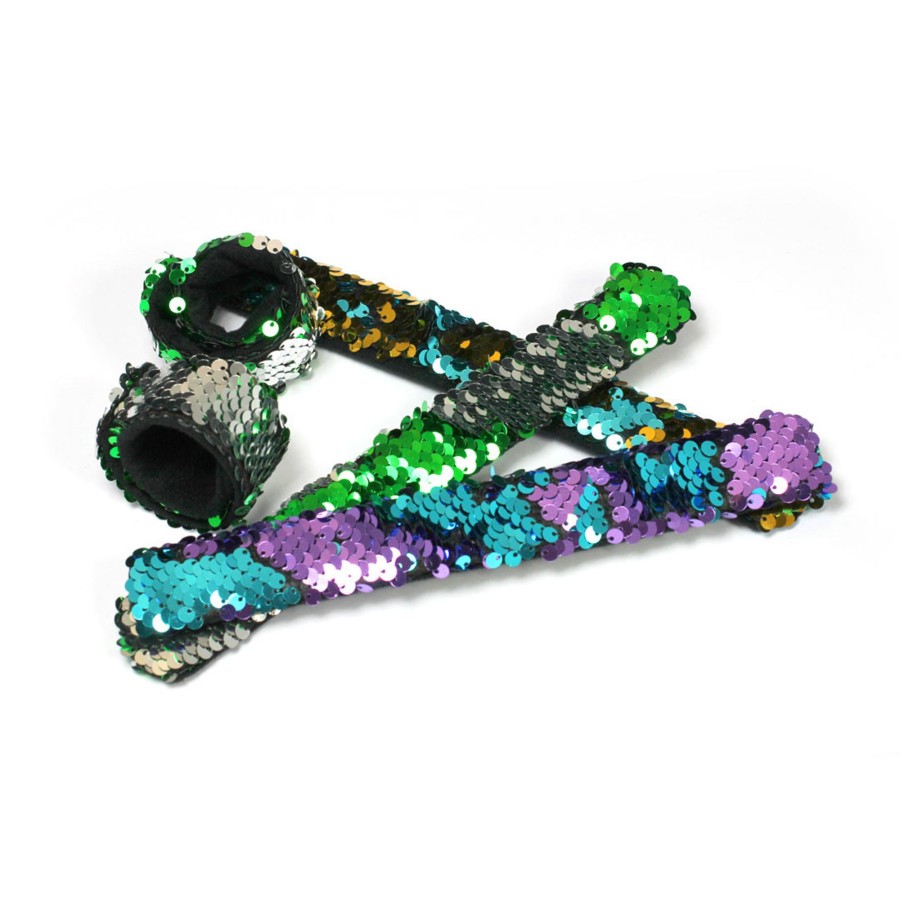 Sensory Room Talking Turtle | Reversible Sequin Sensory Wrist Bands 5 Pk