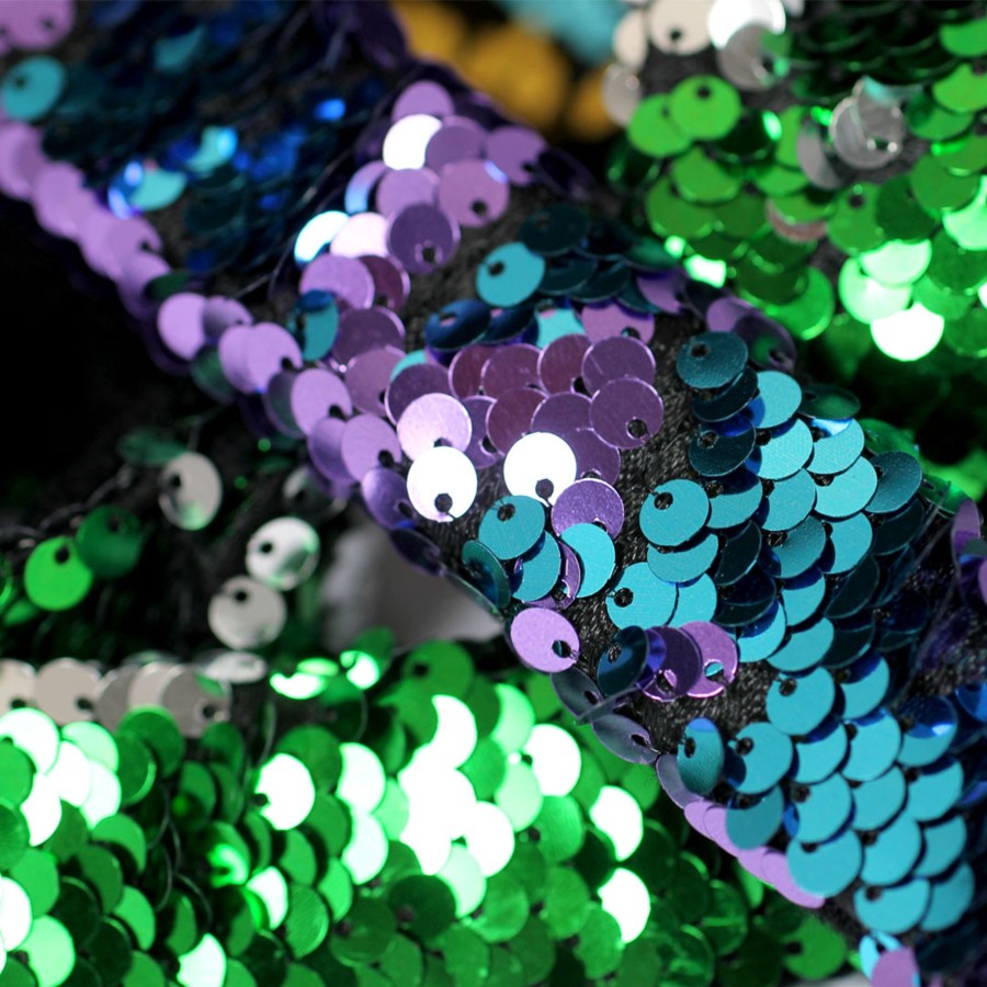 Sensory Room Talking Turtle | Reversible Sequin Sensory Wrist Bands 5 Pk