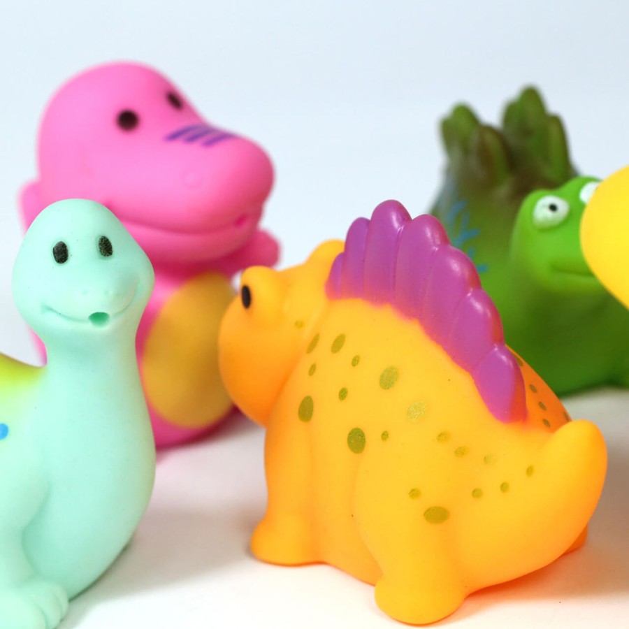 Messy Play Talking Turtle | 12Pc Dinosaur Bath Toy Squirters