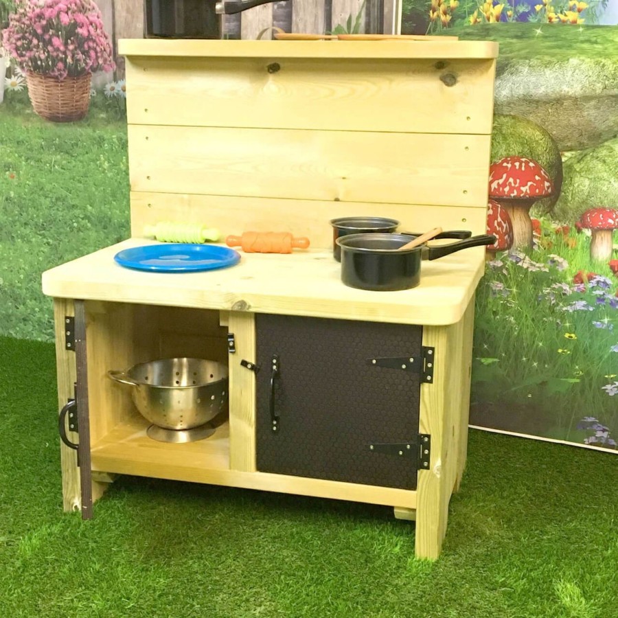 Outdoors Talking Turtle | Outdoor Wooden Mud Kitchen - Sandringham Edition