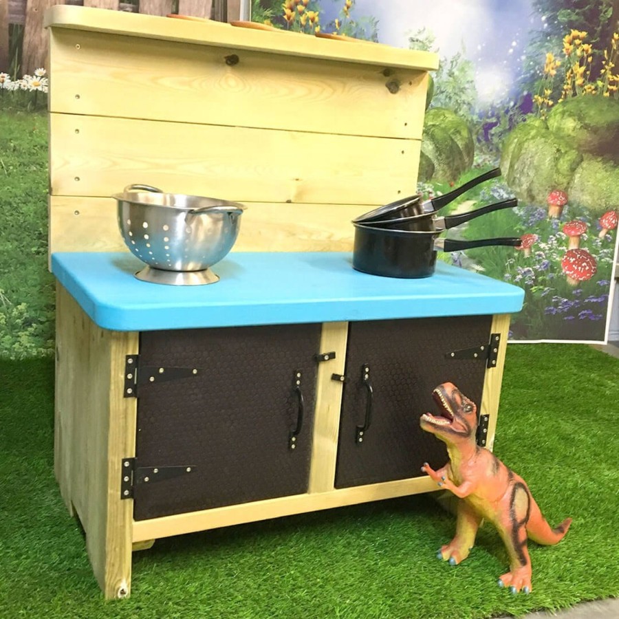 Outdoors Talking Turtle | Outdoor Wooden Mud Kitchen - Sandringham Edition