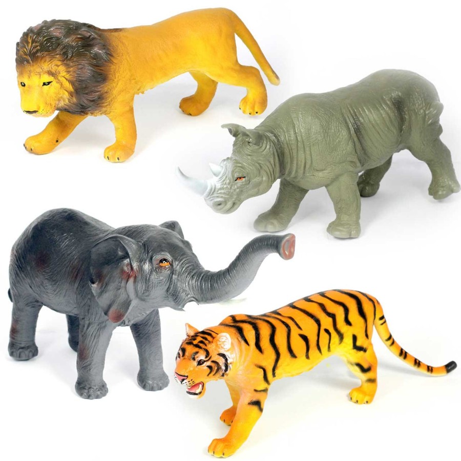 Jumbo Animals Talking Turtle | 4Pc Jumbo Safari Animal Toys For Big Imaginations