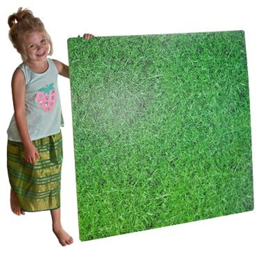 Play Mats Talking Turtle | Large Interlocking Foam Play Mats - Grass Design