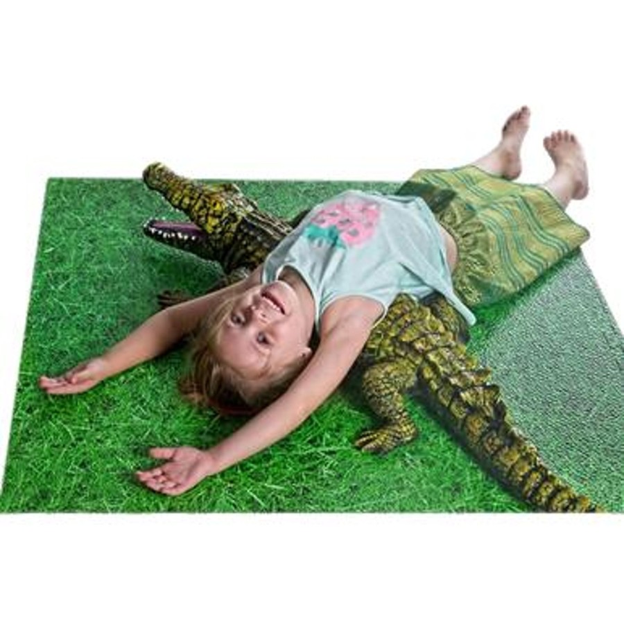 Play Mats Talking Turtle | Large Interlocking Foam Play Mats - Grass Design