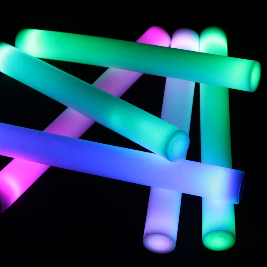 Loose Parts Talking Turtle | 6 Soft Foam Light Up Batons For Sensory Play And Visual Tracking