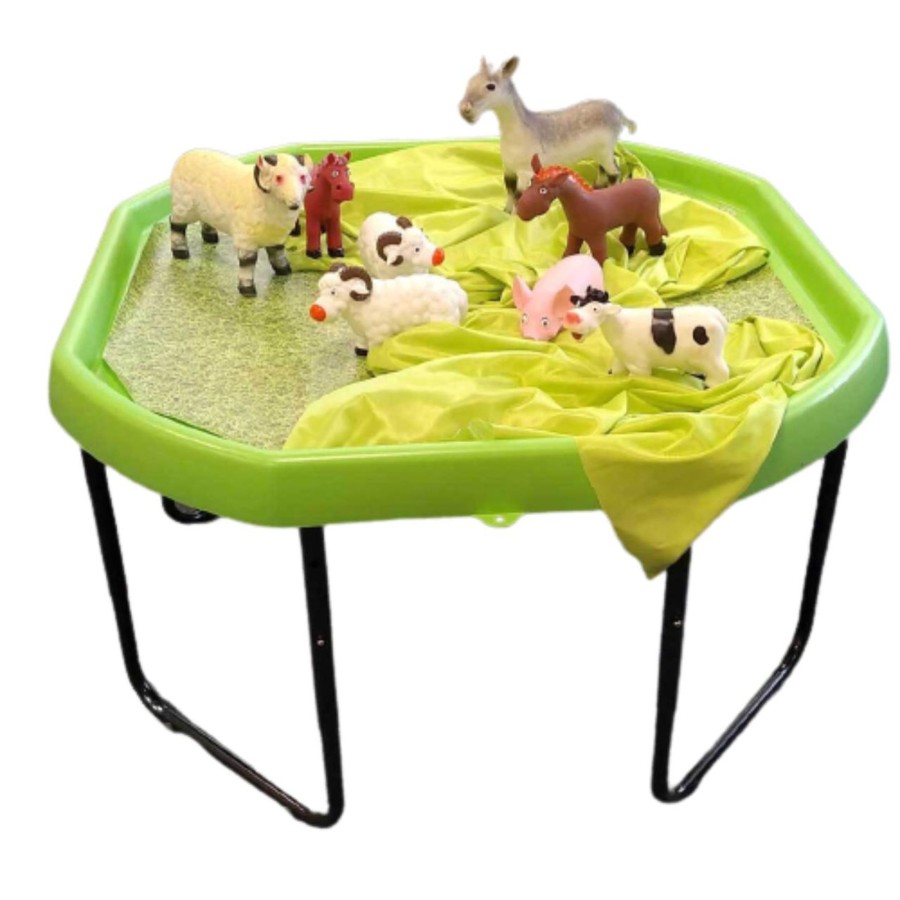 Messy Play Talking Turtle | Green Tuff Tray And Stand - Height Adjustable