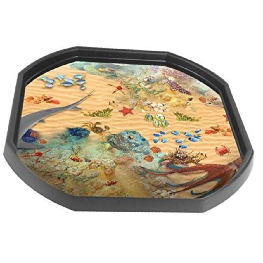 Messy Play Talking Turtle | Tuff Tray Mat - Sea Floor