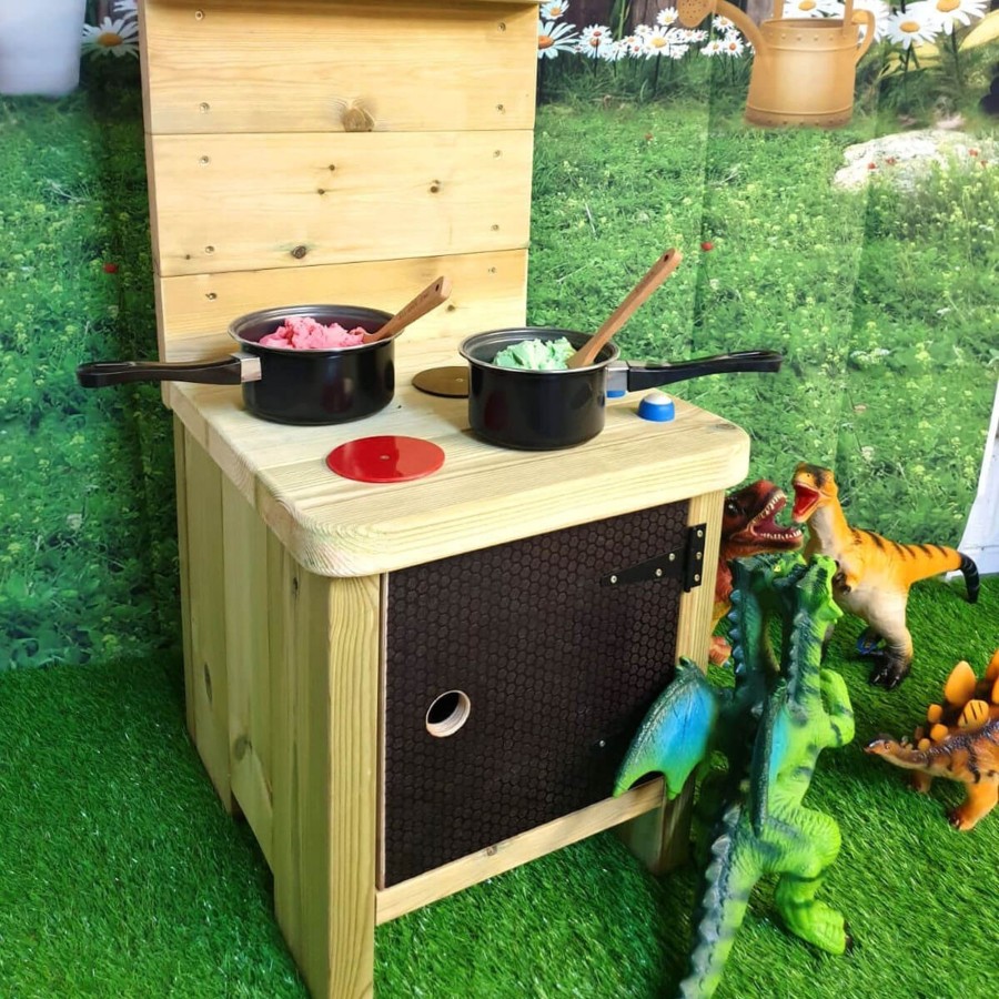 Outdoors Talking Turtle | Outdoor Wooden Play Kitchen - Blenheim Edition