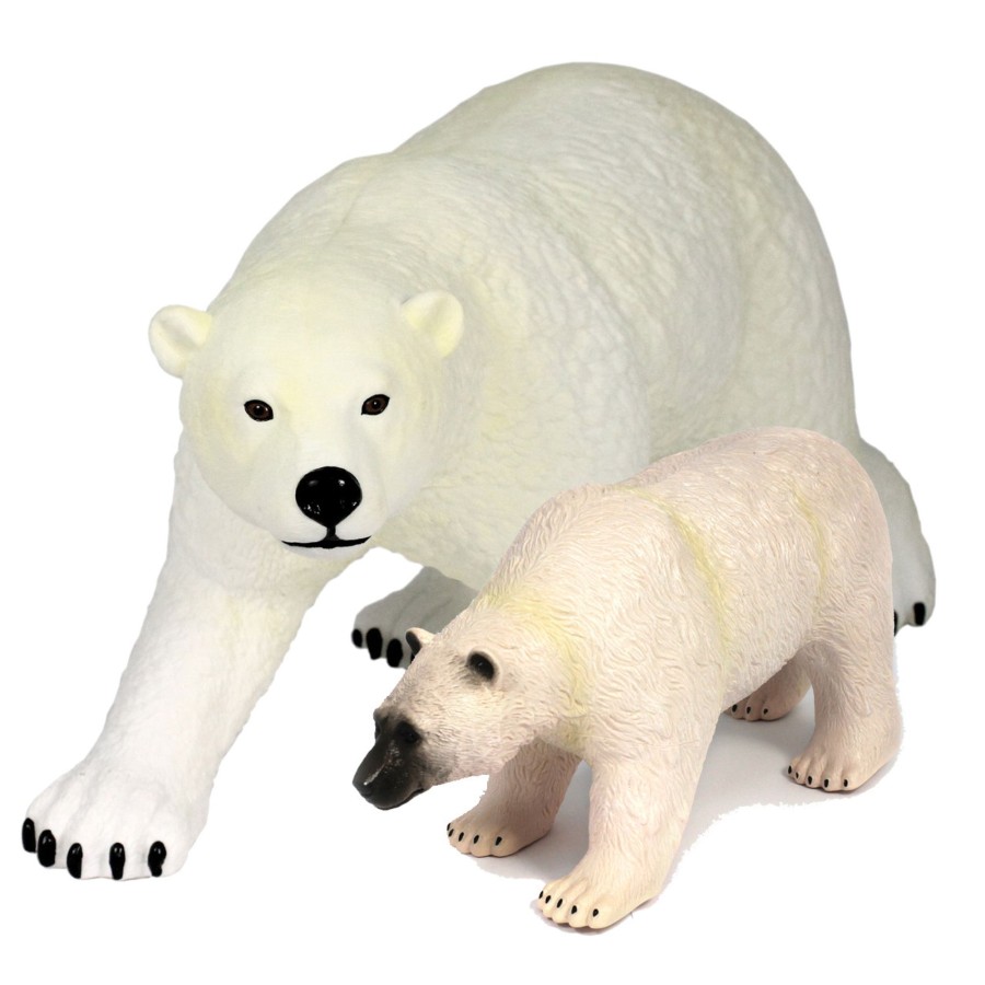 Jumbo Animals Talking Turtle | Jumbo Polar Bear Bundle - 20" & 16"