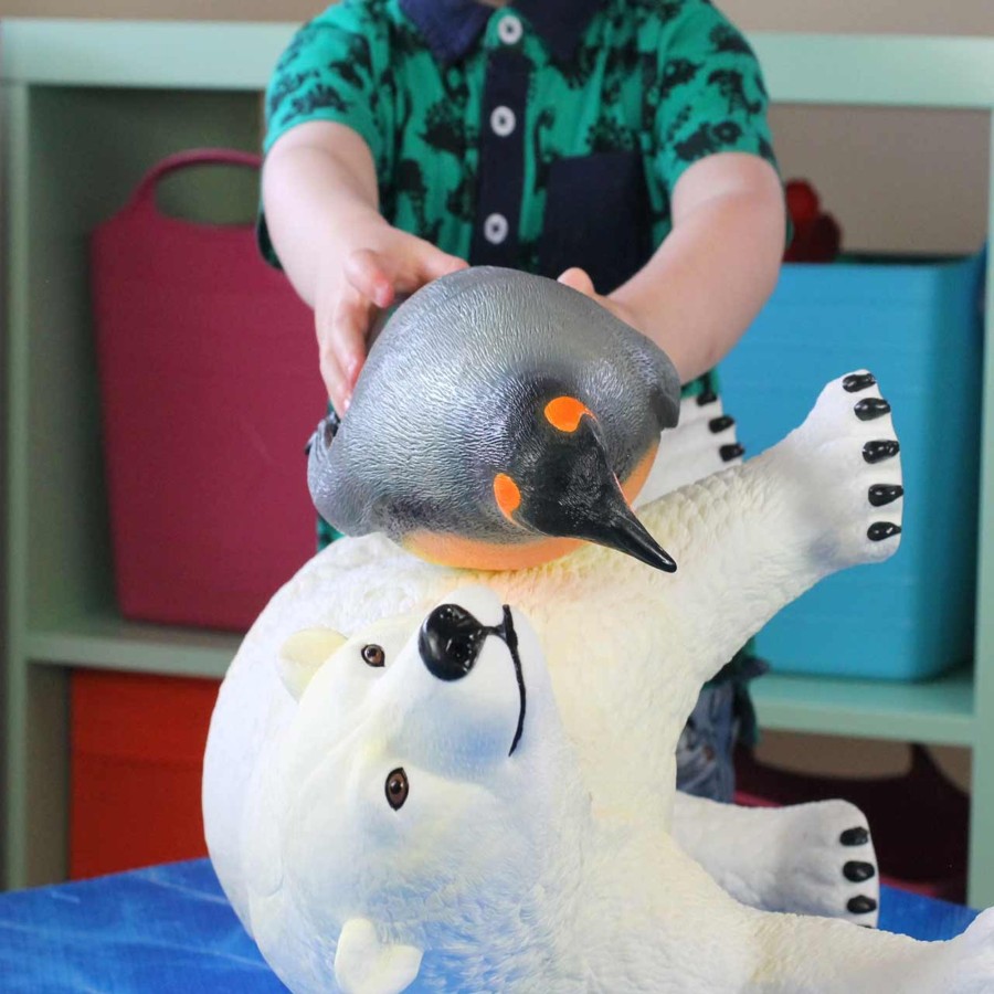 Jumbo Animals Talking Turtle | Small World Jumbo Polar Bear - 20 Inch