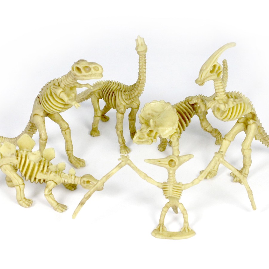 Small World Talking Turtle | 6-Piece Realistic Toy Dinosaur Skeleton Bones Set - Ideal For Pretend Play