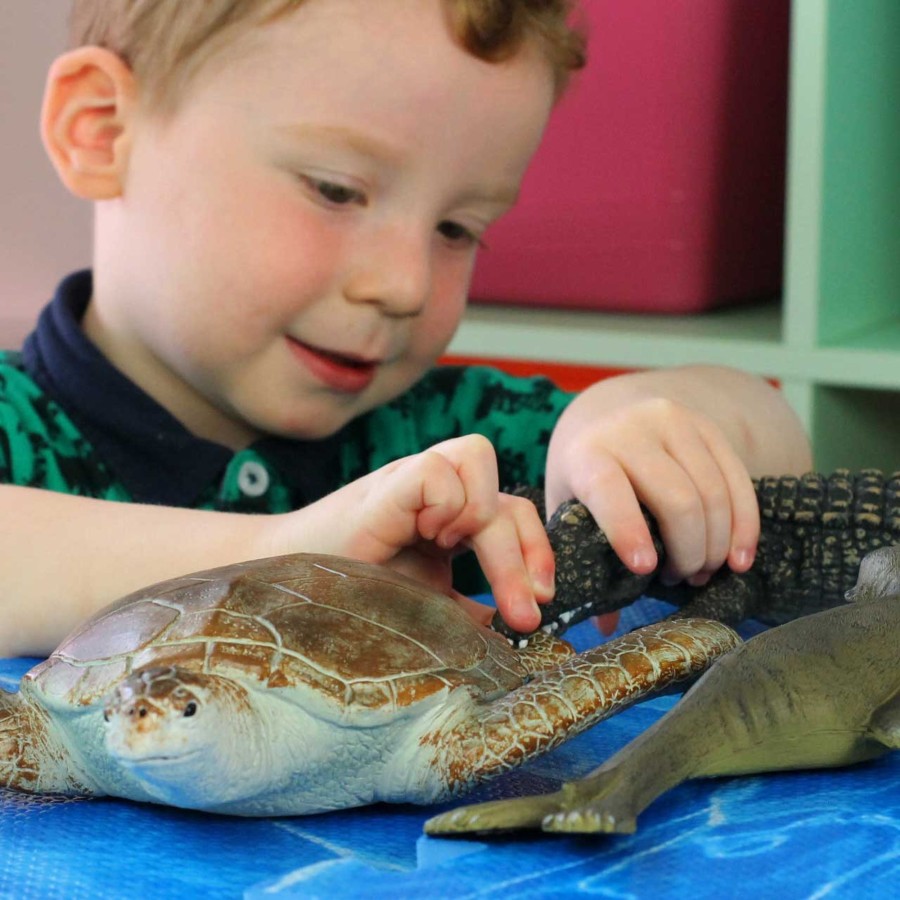 Small World Talking Turtle | Jumbo Turtle Toy - 11 Inch Small World Play Animal