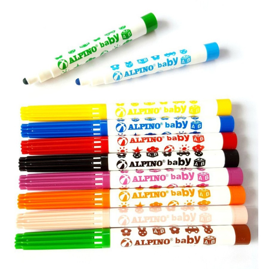 Arts & Crafts Talking Turtle | Alpino Baby Felt Tip Pens Pk Of 10