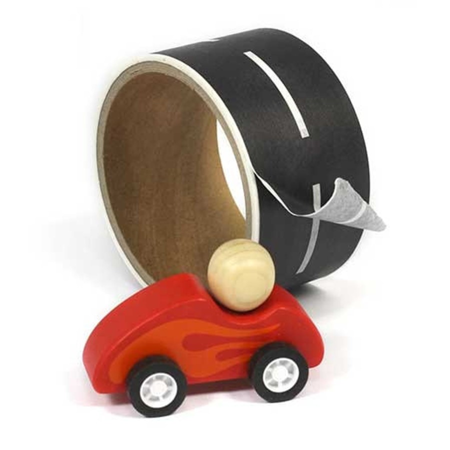 Loose Parts Talking Turtle | Children'S Road Tape & Wooden Toy Car