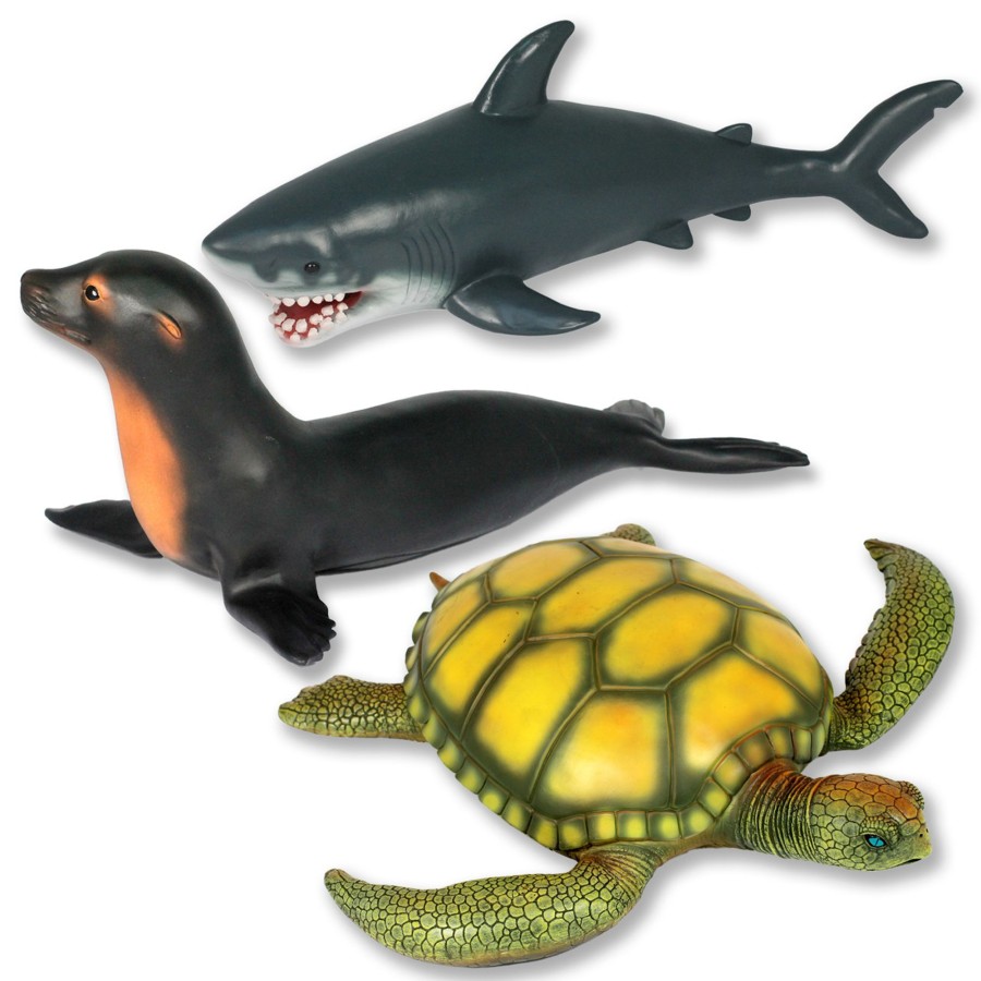 Jumbo Animals Talking Turtle | Jumbo Small World Sea Animals 3Pc