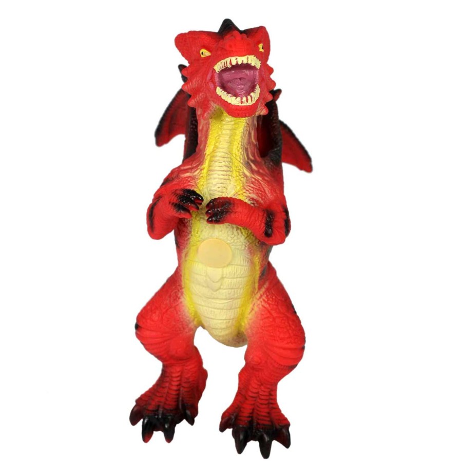 Jumbo Animals Talking Turtle | Mighty & Mythical Red Dragon Toy - Large 37Cm Size For Imaginative Play