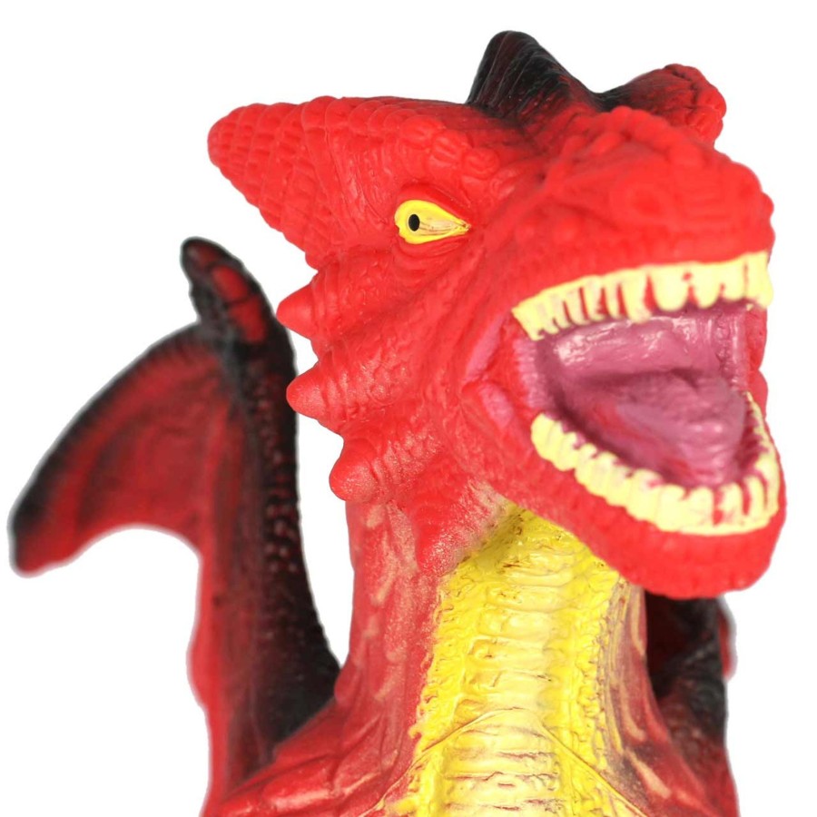 Jumbo Animals Talking Turtle | Mighty & Mythical Red Dragon Toy - Large 37Cm Size For Imaginative Play