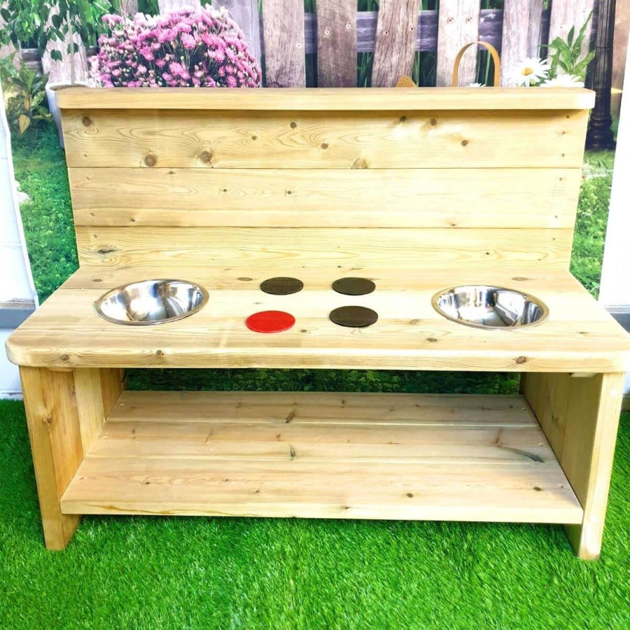 Outdoors Talking Turtle | Outdoor Wooden Mud Kitchen - Balmoral Edition