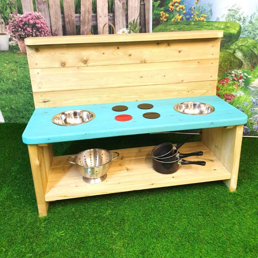 Outdoors Talking Turtle | Outdoor Wooden Mud Kitchen - Balmoral Edition