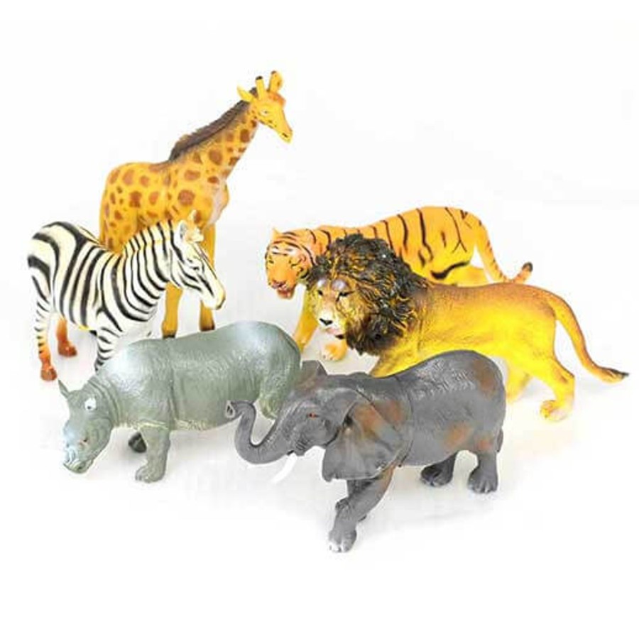 Jumbo Animals Talking Turtle | Large Wild Safari Animal Toys & Figures - Set Of 6