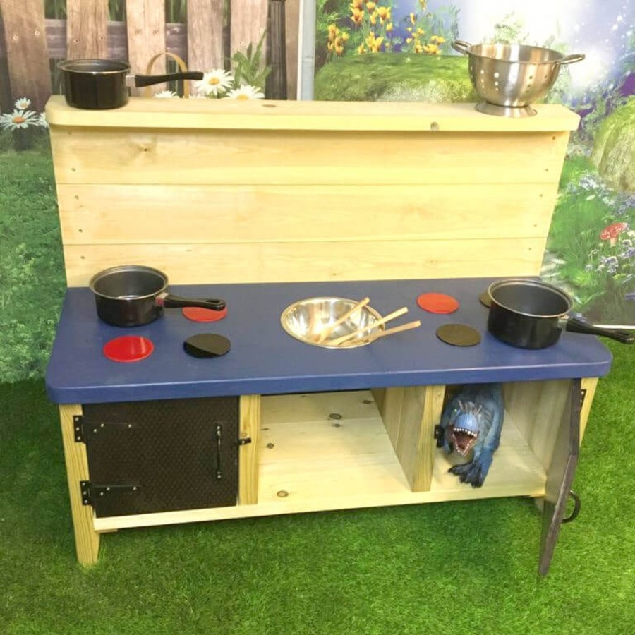 Outdoors Talking Turtle | Outdoor Wooden Mud Kitchen - Buckingham Edition