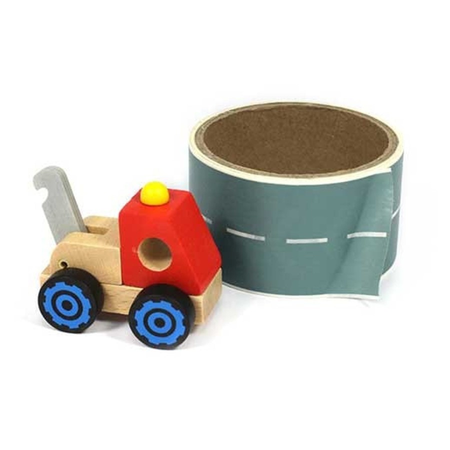 Loose Parts Talking Turtle | Children'S Road Tape & Wooden Toy Truck