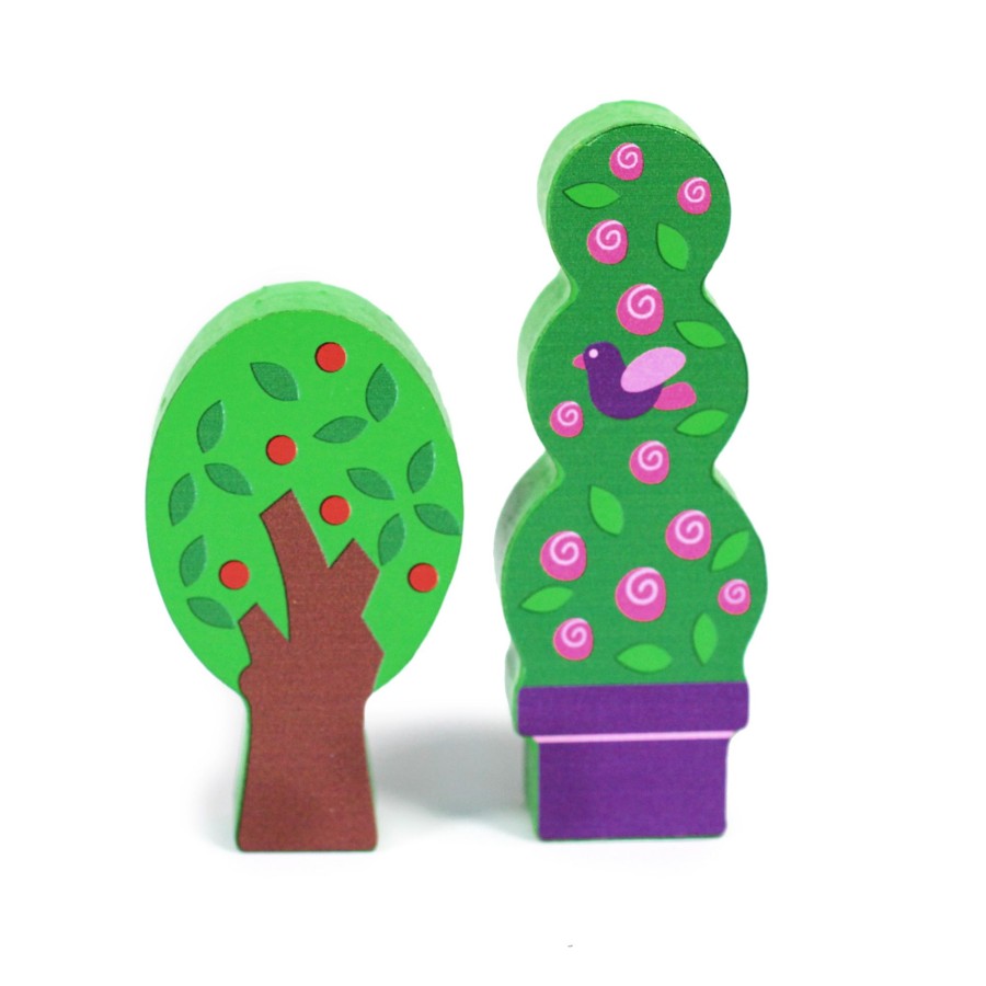 Small World Talking Turtle | Wooden Small World Tree Set. 4Pcs