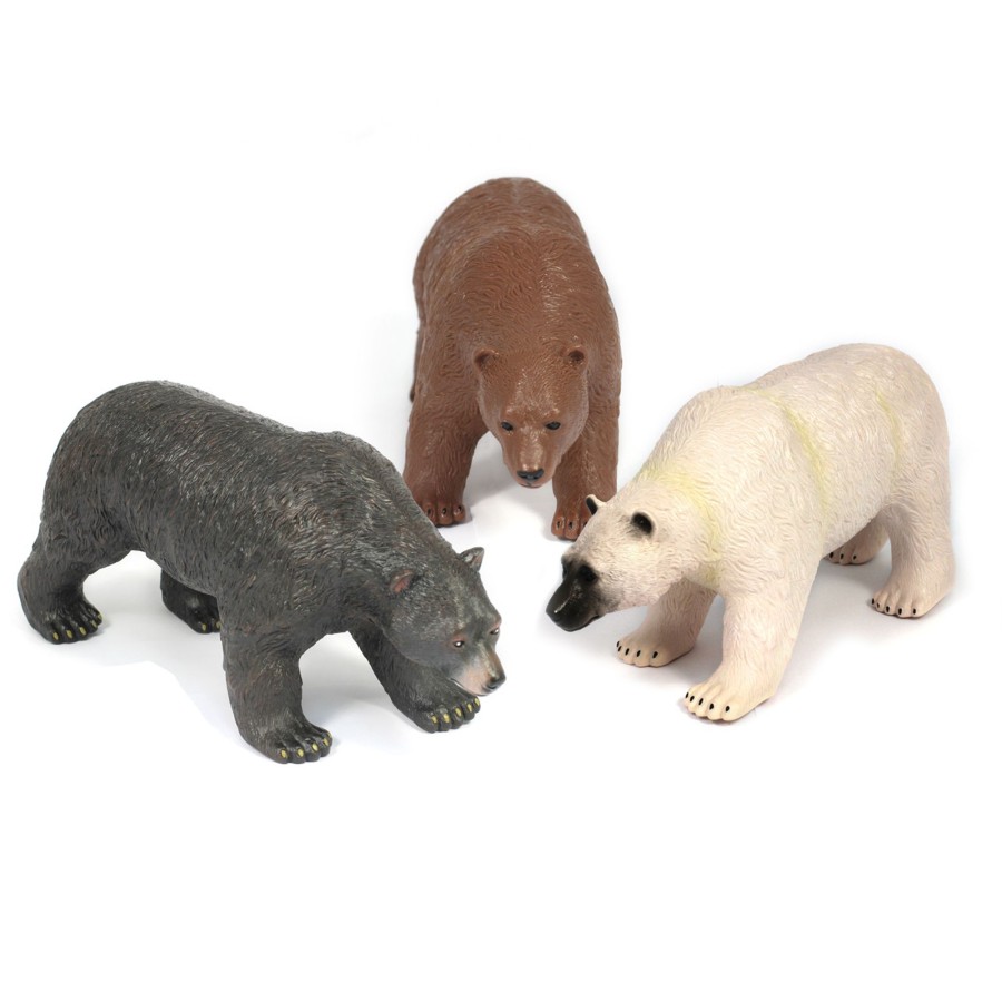 Jumbo Animals Talking Turtle | 16 Inch White, Brown & Black Bear Bundle