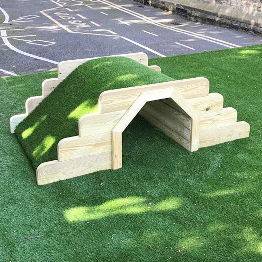 Outdoors Talking Turtle | Wooden Outdoor Play Tunnel