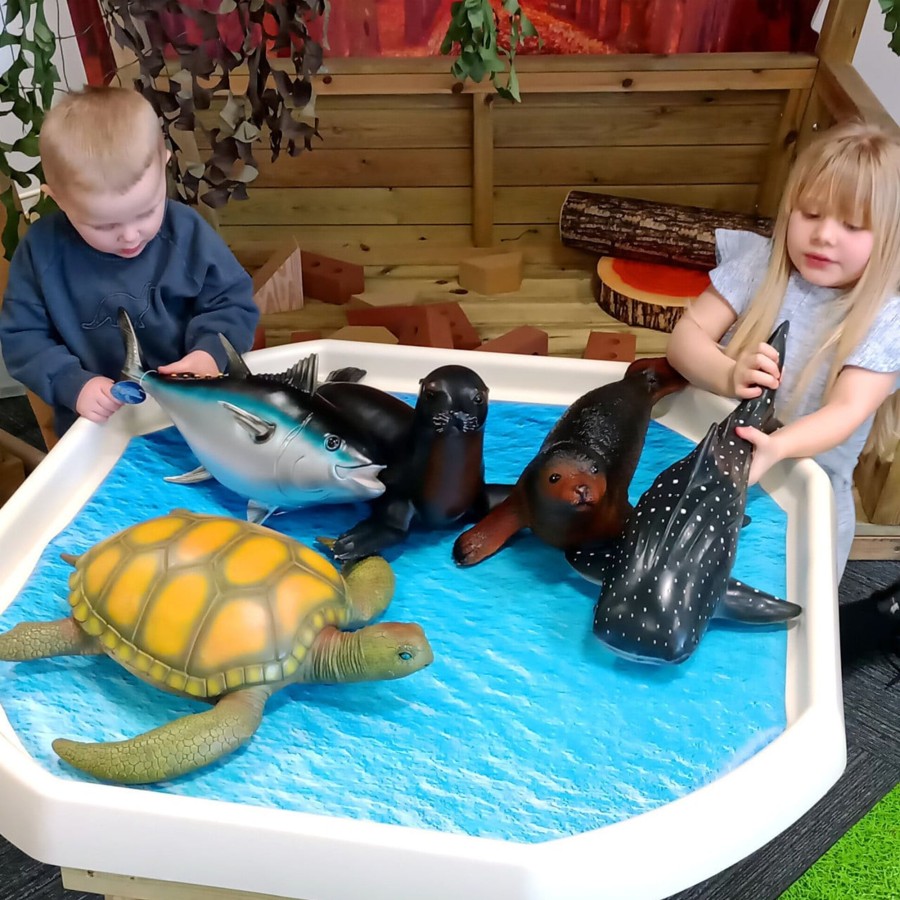 Messy Play Talking Turtle | Tuff Tray Mat - Water World